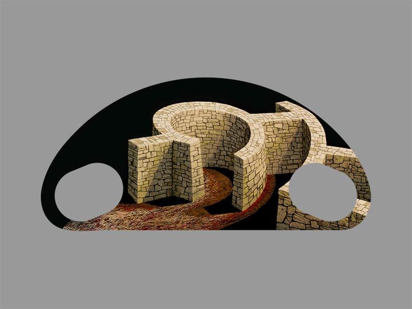 SD 25 / Labyrinth / Drawing by Ivo Kren