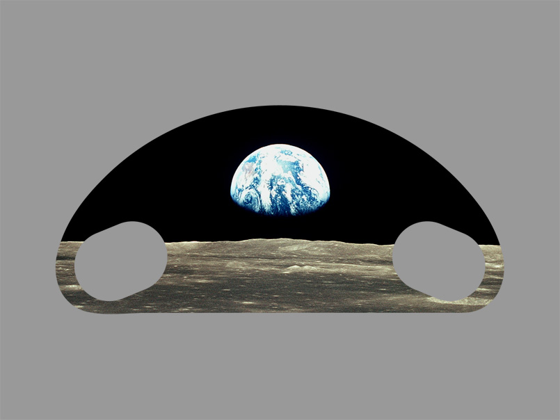 SD 30 / Moon Panorama / Drawing by Ivo Kren