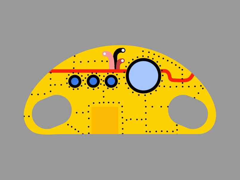 SD 44 / Yellow Submarine / Drawing by Ivo Kren