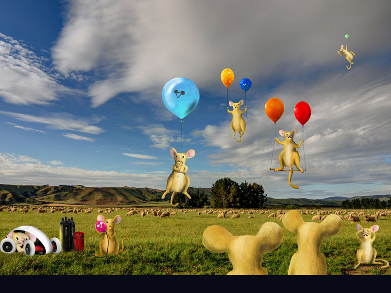 Tommy´s balloon flying school for his New Zealand relatives