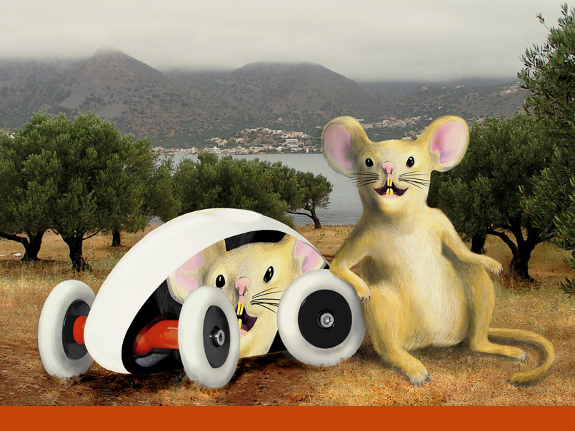 Tommy and his pet car on Crete