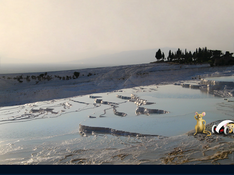 Tommy at Pammukale, Turkey
