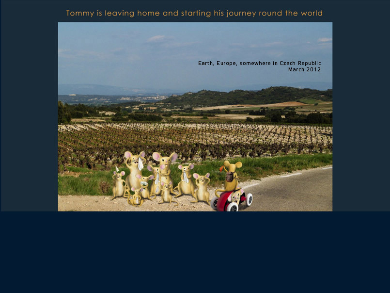 

	&nbsp;

	Tommy is of a short figure indeed, but his heart is big. One day he decided to leave home for the wide world. He wanted to see the most beautiful places on earth, to make new experiences and adventures and new friendships, with the cheerful little car companion,&nbsp; spreading the message of good humour.&nbsp;Fare well, little traveler!

	&nbsp;